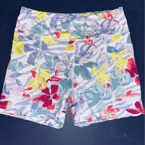 Pro player bike shorts Floral Compression shorties pocket running s